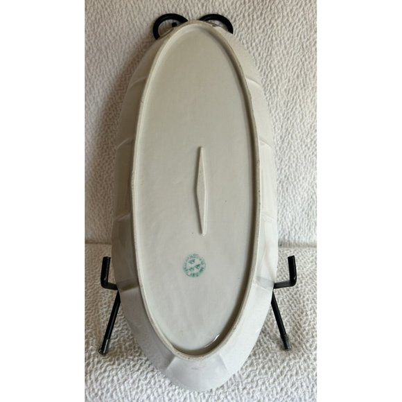 Antique Celery Dish 1909-1916 Three Crown China Germany Pink Roses & Gold Accent - Picture 8 of 14